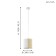 Suspension Arnhem, 1x40W E27