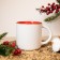 Ceramic New Year's Elongesture Mug The attention of "warmth and comfort", 380 ml