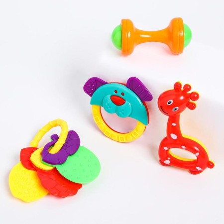 A set of rattles "Little Joy", 4 pcs, color mix, crush me-8