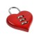 Castle of hinged code tundra "heart", red