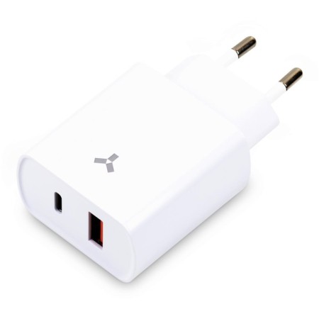 Network charger AcCESSTYLELE CRYSTAL 20WUT, USB, Type-C, 20W, fast charging, white-2