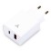 Network charger AcCESSTYLELE CRYSTAL 20WUT, USB, Type-C, 20W, fast charging, white