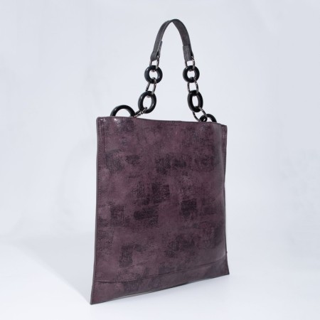 Luggage bag, external pocket, long belt, purple color-1