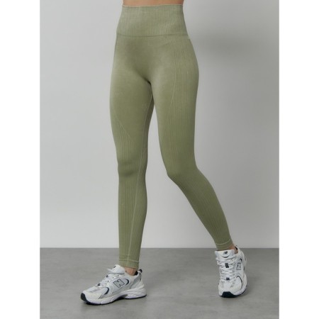 Femic fitness legins, size 42, khaki color-7