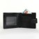 Male purse on the button, separation for SIM cards, black color