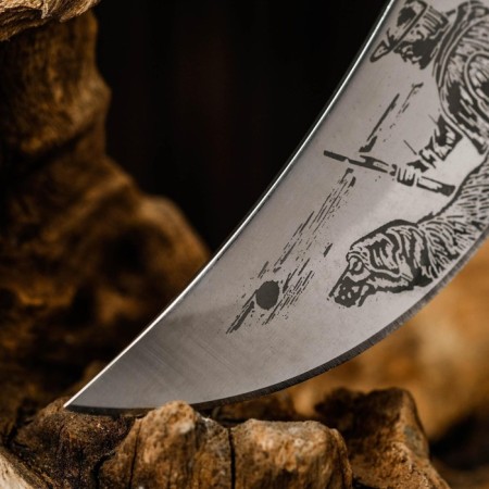 Hunting knife "Taezhik" 23 cm, blade 112mm/2.8 mm, wood, with engraving-7