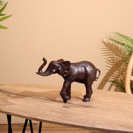 Souvenir "Elephant" aluminum 28x9x18 cm-2