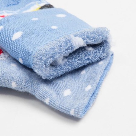 Noski children, the color of light blue melange/blue, size 12-14-2