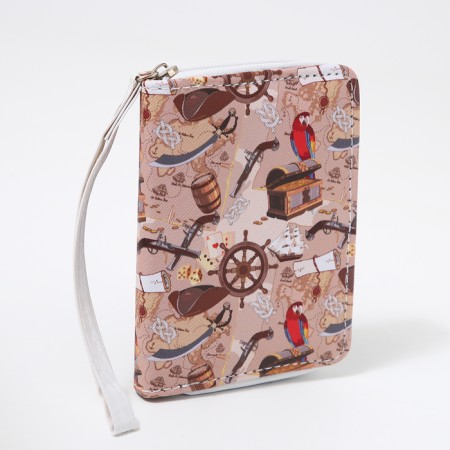 Children's wallet with lightning, beige color