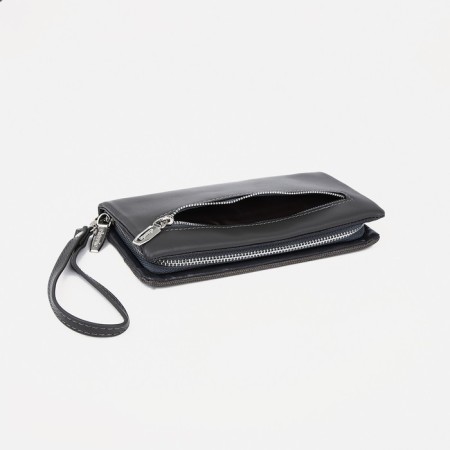 Women's wallet with lightning, gray color-2