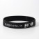 Silicone bracelet "No need to angry me", the color is black, 20 cm