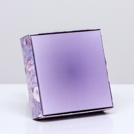 Box for 4 sweets, "inspiration" 12.6 x 12.6 x 3.5 cm. Confectionery packaging-1