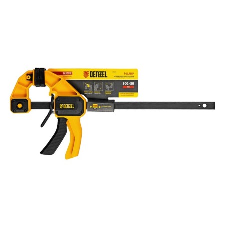 F-shaped clamp Denzel 20506, fast-packed, 300 x 80 mm-4