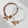 Bracelets "Demetrons" Corgi Muzzles, white-brown color, d = 6 cm