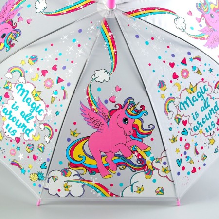 Children's umbrella "Rainbow Unicorn" 84 × 84 × 67 cm-4