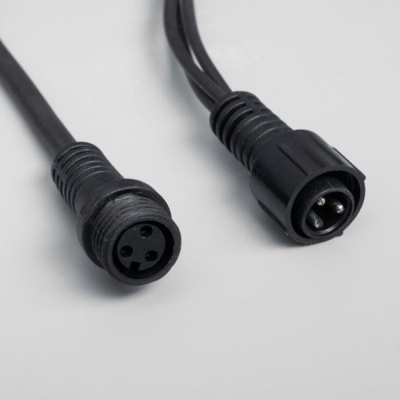 Garland "Curtain" 2 x 3 m, IP65, UMS, dark rubber thread, 760 LED, glow of multi, 220 V-4