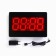 Electronic wall clock, desktop "Solomon", an alarm clock, 15.5 x 23.5 cm, red numbers
