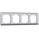 Frame for 4 posts WL12-FRAME-04, silver color