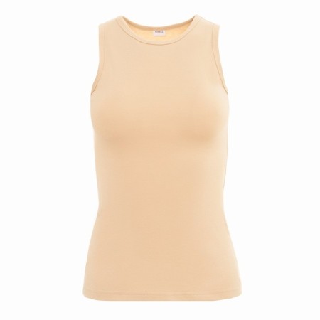 T-shirt female minku: Home Collection Beige Color, Rr. 42-4
