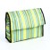 Folding bag on Velcro, 2 wheels, green color