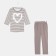 Female set (longshit, trousers), brown color, size 46
