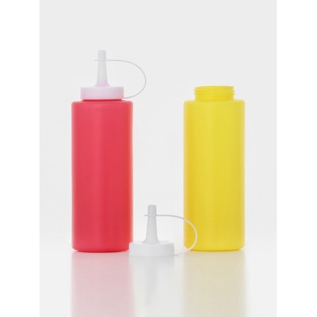 A set of bottles for the share sauce, 350 ml, 6.5 × 12.5 × 19 cm, red/yellow color-1