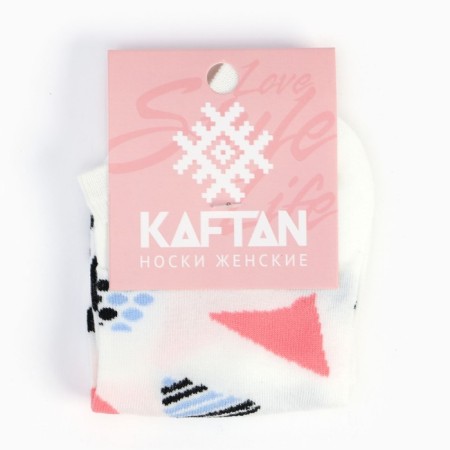 CAFTAN socks "Abstraction", river 36-39, col. white-4