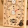 Thermometer-gigrometer "with a light steam", wood