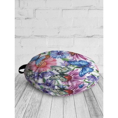 Pillow Sidushka "Life in the Field", decorative, d = 52 cm-1