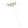 Toppers, gold glitter, with a skewer, "with all hearts" 13x6.8 cm