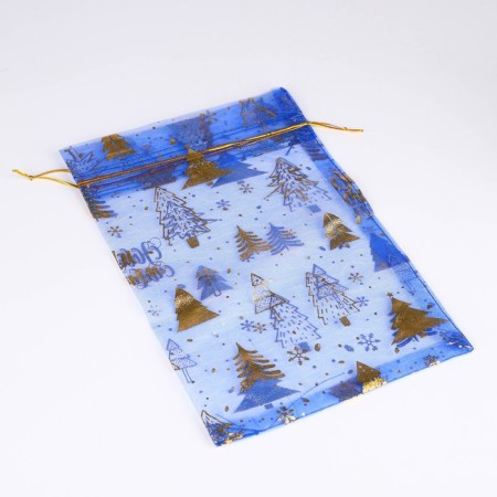 Bag Gift Organza "With New Happiness", 16 x 24 cm +/- 1.5 cm, New Year-2