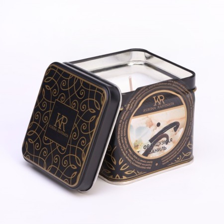 Aromatic candles in the tin bank "French vanilla"-1