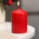 Candle - cylinder, 4x6 cm, 9 hours, red