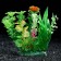 Artificial aquarium plant, 12 cm