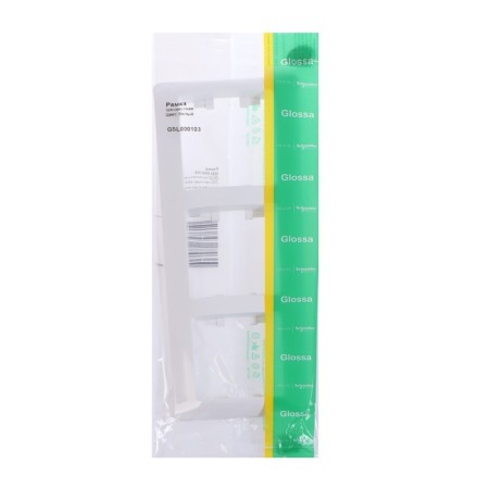 Frame Se Glossa, 3 posts, white, GSL000103-3