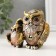Polystone souvenir "Two eagle owl with a pattern on the neck" MIX 5x11.5x9.2 cm