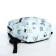 Youth backpack from textiles on lightning, 3 pockets, waist bag, blue color