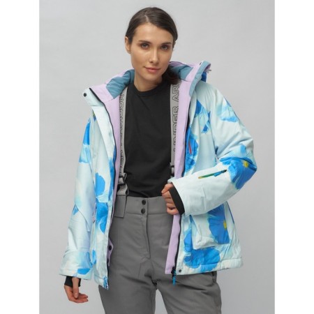 Ski suit female, size 42, blue color-8