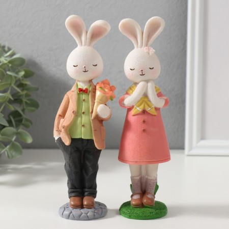 Souvenir Polystone "Bunny - Detail" set 2 pcs 18x5x4.8 cm