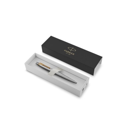Ballpoint pen Parker Jotter Core K691 Stainless Steel GT M, stainless steel building, silver glossy-5