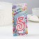 Candle for cake the number "5", tone rim, 7 cm, mix