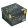 Garland "fringe" 3 × 0.6 m, IP44, UMS, dark thread, 160 LED, green glow, 220 V