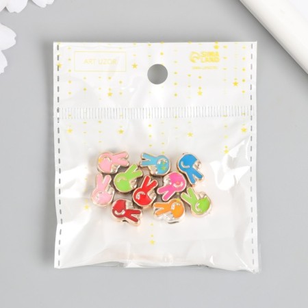 Busina for creativity plastic "gesture PEASE" MIX 0.8x1x1.3 cm-3
