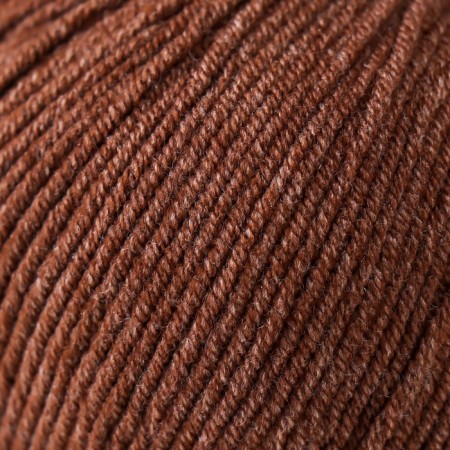 Yarn "Jeans" 55% cotton, 45% acrylic 160m/50g (70 brown)-3