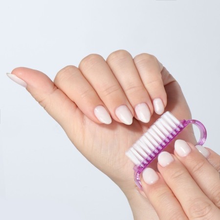 Brush d/arms and legs straight -up 6.5*1.3cm (set 50pcs) violet package napl QF-4