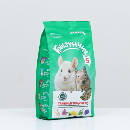 Feed-stamping "Zoomir Grazunchik 5" for rabbits and rodents, herbal pads, 280 g-1