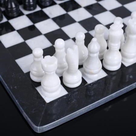 Chess "Elite", dark board 30x30 cm, onyx-7
