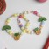 Bracelet Children's "Choselka" pineapple with leaflets, color mix