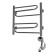 Domoterm electric heated towel rail "Ophelia", 500 x 500 mm, 6 crossbars, right, chrome