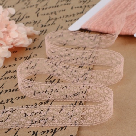 Capricon lace, 15 mm × 10 ± 1 m, powder color